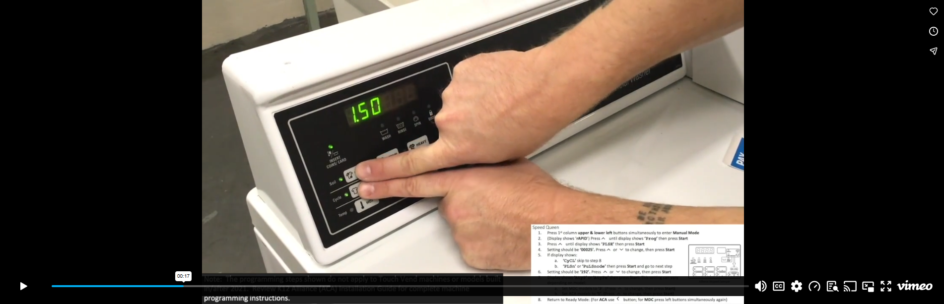 ACA Controller Machine Programming Pre 2021 Video
