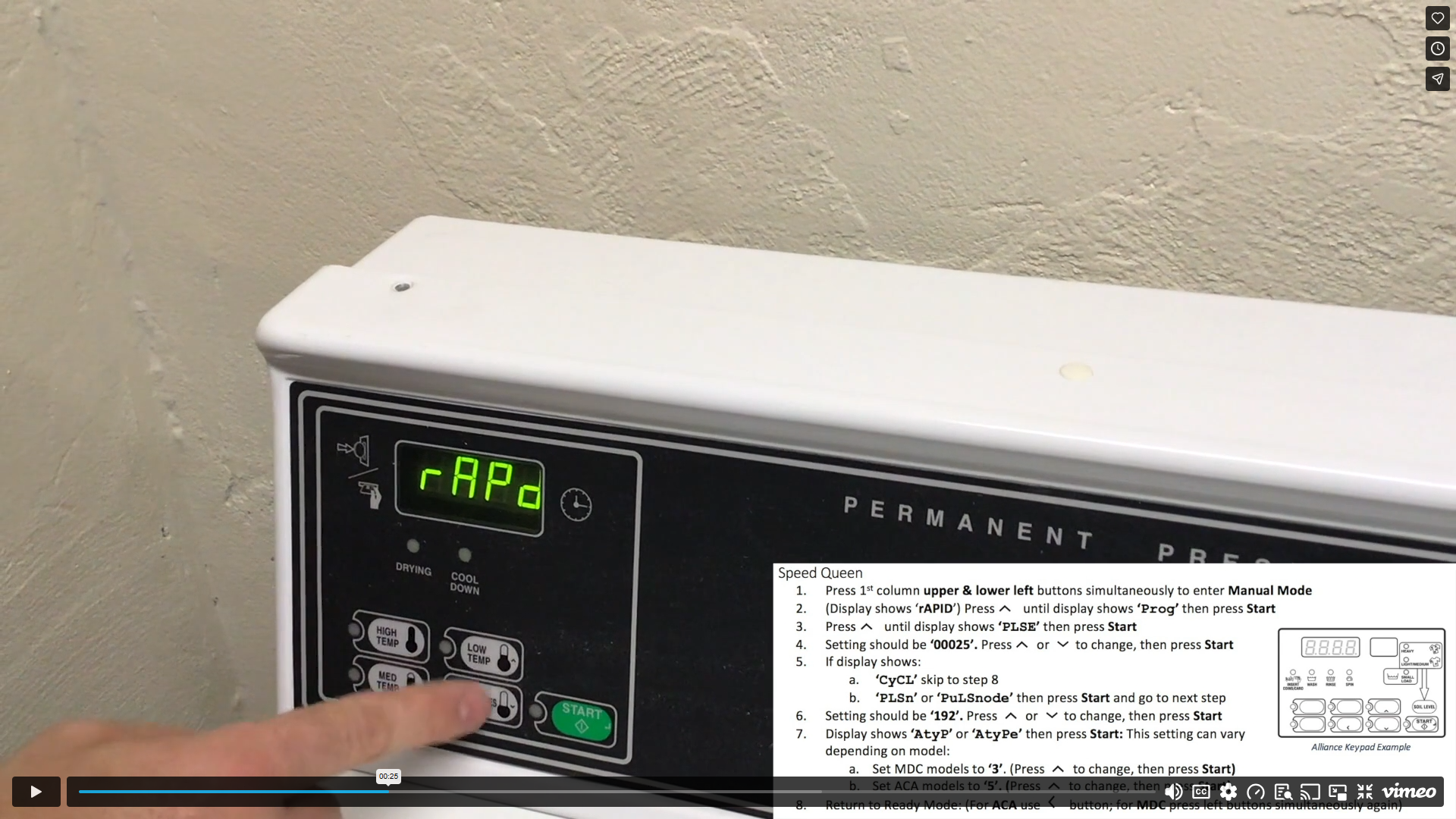 MDC Controller Machine Programming Video