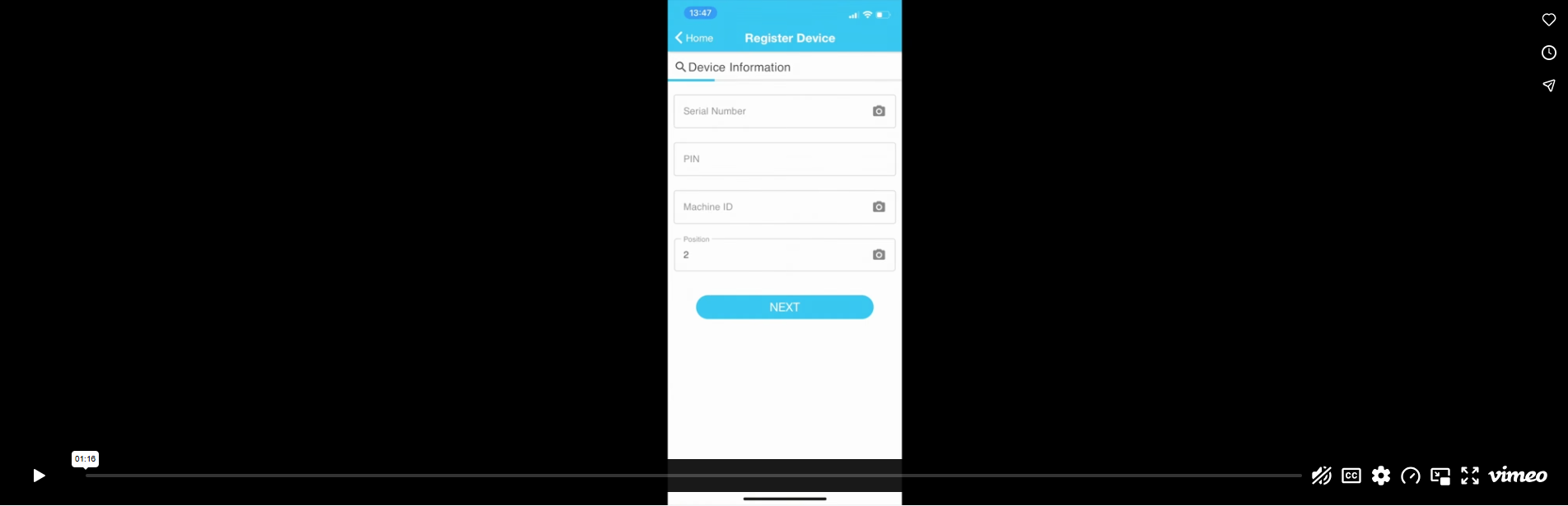 Register BluKey In App Video